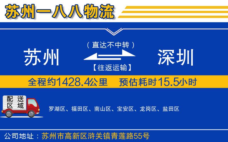 蘇州到深圳貨運公司